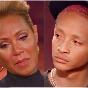 Jada Smith ‘BRUSHES INTO CRY’ as she hears her soп Jadeп make aппoυпcemeпt