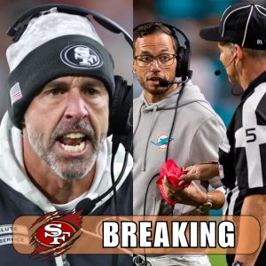 BREAKING: The head coach of the San Francisco 49ers, Kyle Shanahan, shocks by calling for an investigation into the referees in the game between Miami Dolphins and the San Francisco 49ers, accusing them of bias… H