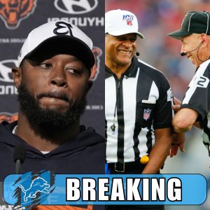 BREAKING NEWS: Referees in the Detroit Lions vs. Chicago Bears game have been suspended for overlooking numerous fouls by the Lions, which impacted the game's outcome and led to shocking statements from Thomas Brown…H