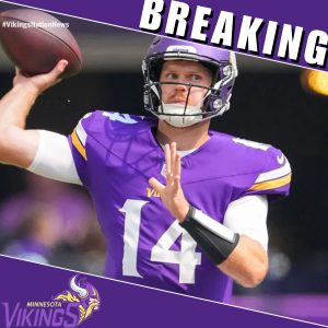 BREAKING NEWS: Sam Darnold Announcement, after this season you will no longer see me at the Minnesota Vikings. Next season I will be in a better place and in more suitable conditions. H