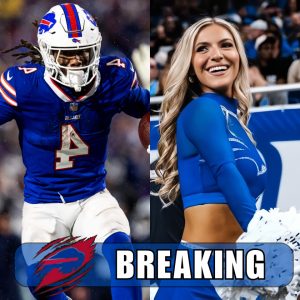 BREAKING NEWS: Player James Cook has publicly revealed his girlfriend, Bella Cvetanovski, the captain of the Detroit Lions cheerleading team, leaving social media in awe with images of her in a revealing pink bikini, showcasing her unexpectedly seductive curves like we’ve never seen before! H