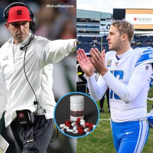 BREAKING NEWS: San Francisco 49ers Head Coach Kyle Shanahan has asked the NFL organization to conduct a d0ping test on Jared Goff, suspecting that Coach Dan Campbell is using all necessary measures to ensure victory. H