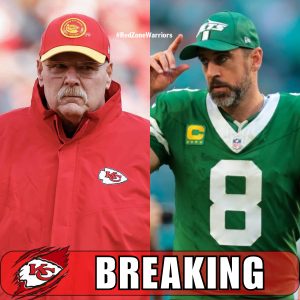 BREAKING NEWS: HC Andy Reid confirms Aaron Rodgers will leave the Jets and join the Chiefs in the coming days. H