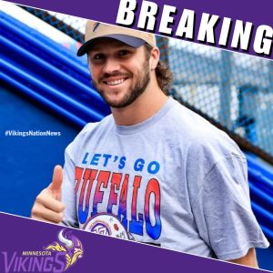 BREAKING: Josh Allen is reportedly leaving the Bills at the end of the season to take over as QB for the Minnesota Vikings in 2025 to replace Sam Darnold after he leaves the team. H