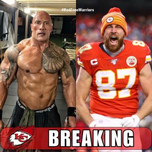 BREAKING NEWS: Recently, on social networks, The Rock's post has been spreading with the content: "If Travis Kelce doesn't win the upcoming match, I will punch Travis Kelce in the face". Travis Kelce's reaction surprised Chiefs fans.... HTX