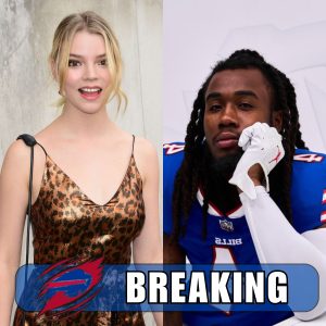 BREAKING: A-list actress Anya Taylor-Joy recently sent 3 "love" words to Buffalo Bills RB James Cook. She said she loves James Cook's hair and romantic style... HTX