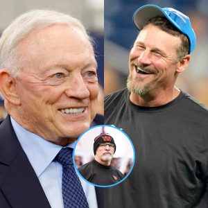 BREAKING NEWS: Internet detectives discovered a text message between Jerry Jones and Detroit Lions coach Dan Campbell: "I will transfer money to Dan Quinn, head coach of the Washington Commanders, so he can help you win...." The text message quickly went viral, shocking the NFL. HTX