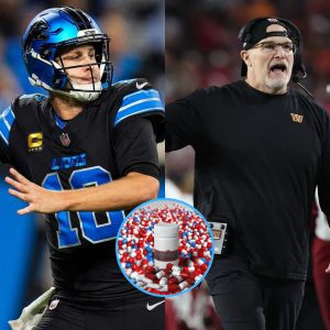 BREAKING NEWS: Washington Commanders Head Coach Dan Quinn has asked the NFL organization to conduct a d0ping test on Jared Goff, suspecting that Coach Dan Campbell is using all necessary measures to ensure victory. PicassoHTX