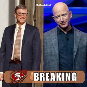 BREAKING NEWS: Jeff Bezos and Bill Gates are competing over 49ers stock, the amount of money that Jeff Bezos has made Bill Gates restless is.... PicassoHTX