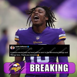 Justin Jefferson's heartfelt 8-word message to the Minnesota Vikings ahead of free agency. PicassoHTX