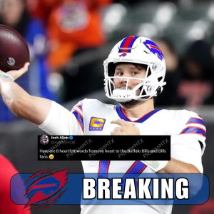 Josh Allen's heartfelt 8-word message to the entire Buffalo Bills after the game against the Ravens. PicassoHTX