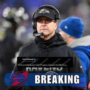 BREAKING NEWS: Baltimore Ravens head coach John Harbaugh tweeted about the game against the Buffalo Bills: "I think something went into this game, because the Bills are a..... PicassoHTX