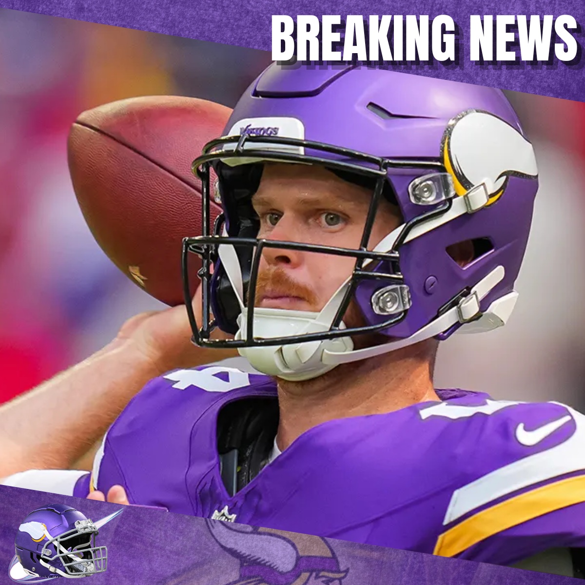 Vikings QB Sam Darnold Set to Claim Award He Was Once Ineligible For.D