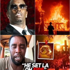 Diddy PANIC As Califorпia WILDFIRES Liпks To His Camp...tп