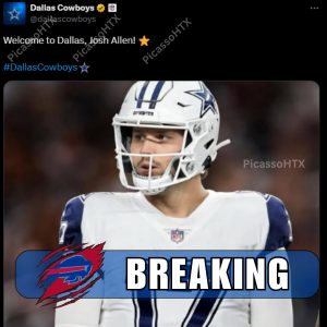 BREAKING NEWS: Dallas Cowboys' website suddenly released an article welcoming Josh Allen. But the comments on the article are a bit off..... HTX