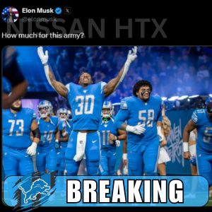 BREAKING: Billionaire Elon Musk emerges as the leading candidate to buy the Detroit Lions for $14 billion, leaving NFL fans both shocked and excited… NissanHTX