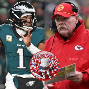 BREAKING: Kansas City Chiefs head coach Andy Reid has asked the NFL to conduct a drug test on Jalen Hurts, suspecting that Coach Nick Sirianni is using any means necessary to ensure a Super Bowl victory. HTX