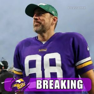 Minnesota Vikings lock Aaron Rodgers' future in "8 words" in 2025. JustinBieHung