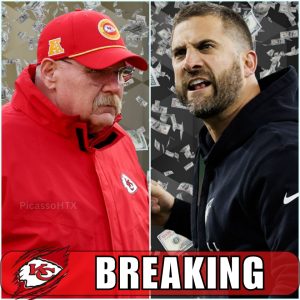 BREAKING NEWS : Coach Andy Reid accuses and presents evidence that Nick Sirianni paid $555,000 to a group of referees to gain an advantage in a game against the Kansas City Chiefs, angering Philadelphia Eagles fans.... PicassoHTX