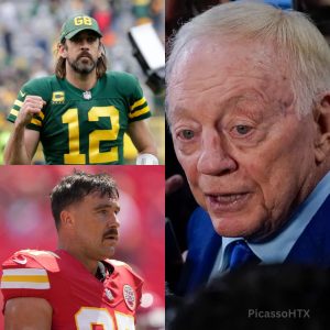 Who will be wearing a Dallas Cowboys jersey, Aaron Rodgers or Travis Kelce? - Jerry Jones reveals exactly..... HTX