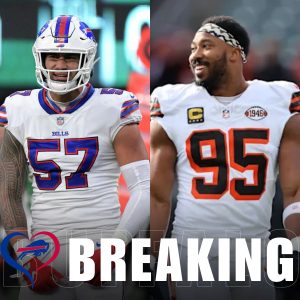 Myles Garrett to the Bills? Browns pass rusher has spoken with A.J. Epenesa about teaming up in Bills. FB88