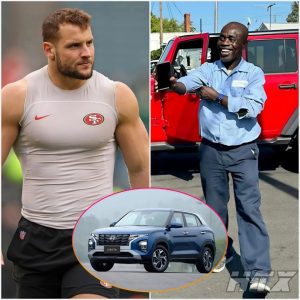 Nick Bosa Returns to His Old School to Surprise His High School Janitor with an SUV – What Happens Next Will Make You Cry - FB88