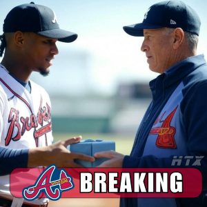 BREAKING NEWS: Ronald Acuna Jr. surprises Tom Glavine with a secret gift on his birthday. The valuable gift box makes Tom Glavine excited. - HTXMLB