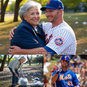 TOUCHING NEWS: How Pete Alonso Changed the Life of an Elderly Woman Who Made a Living by Picking Up Trash. Watching the Process Makes Readers Cry - SSS