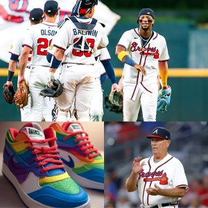 BREAKING NEWS: NIKE Brand unexpectedly proposed to cooperate with Atlanta Braves, committed to being one of the biggest sponsors of the team from now on with the only condition that they play at least 1 official match wearing LGBT-themed shoes to promote gender equality across the United States... - SSS