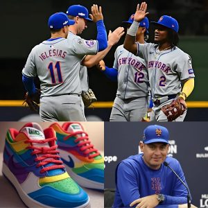 BREAKING NEWS: NIKE Brand unexpectedly proposed to cooperate with New York Mets, committed to being one of the biggest sponsors of the team from now on with the only condition that they play at least 1 official match wearing LGBT-themed shoes to promote gender equality across the United States... - Mariku