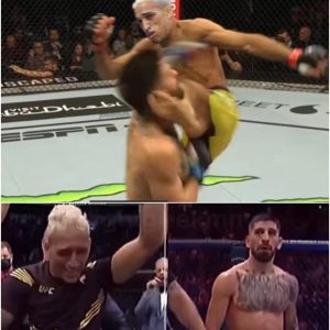 🚨Filtración de UFC317🚨 Oliveira KOs Topuria con una patada en la pierna en un partido de práctica cerrado, lo que obligó a Topuria a suplicar que se retirara - wiwisss